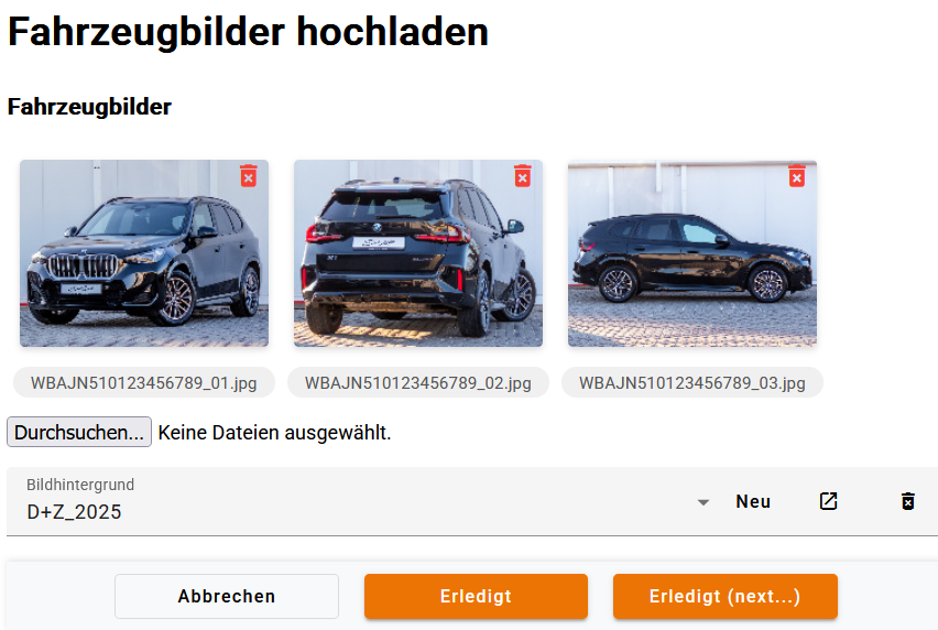 Pantarey - Fahrzeugbilder hochladen